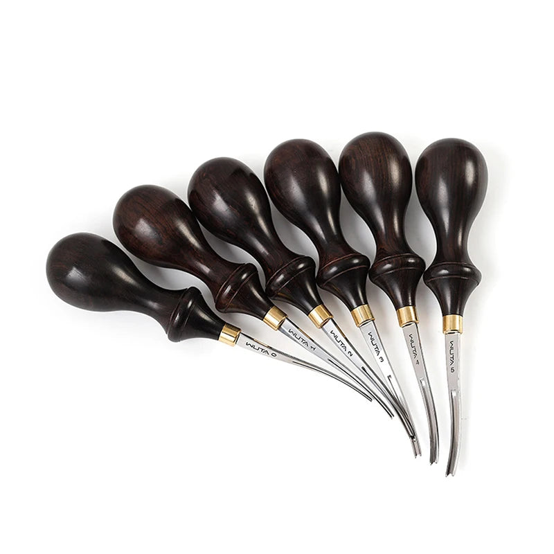 WUTA Professional Leather Edge Beveler with Ebony Handle