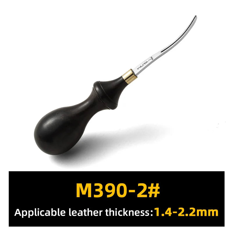 WUTA Leather Edge Beveler M390 Steel Ebony Handle Cutter