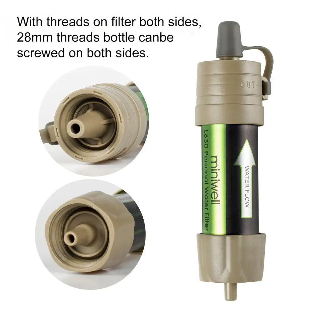 Miniwell L630 Camping Water Filter Straw For Survival