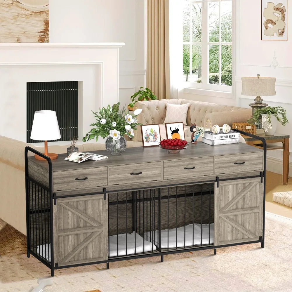 Extra Large Wooden Dog Crate – Ultimate Storage Solution