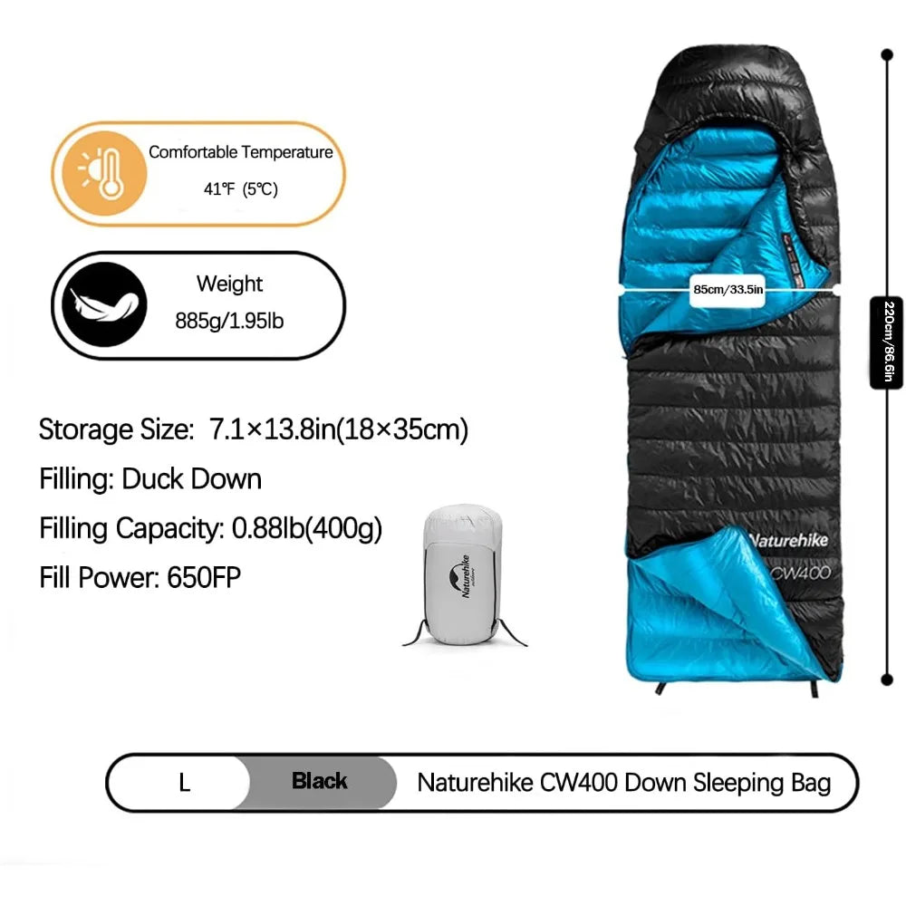 Hign-Con Concerned Ultralight Down Cold Weather Sleeping Bag