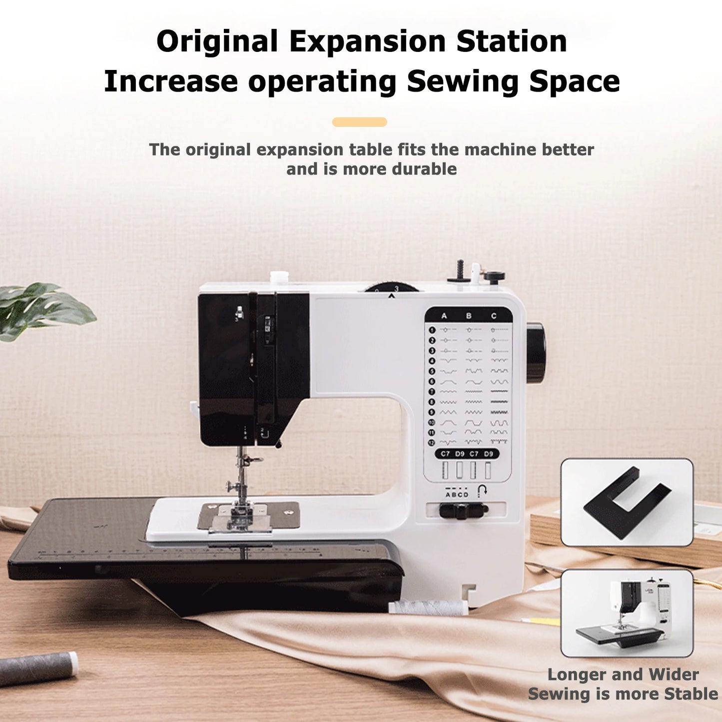 Hign Concerned Mini Sewing Machine With Extension Table
