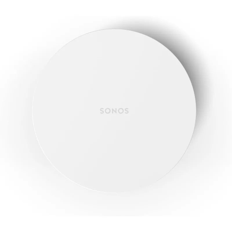 Compact White Wireless Sub Mini Subwoofer for Home Audio