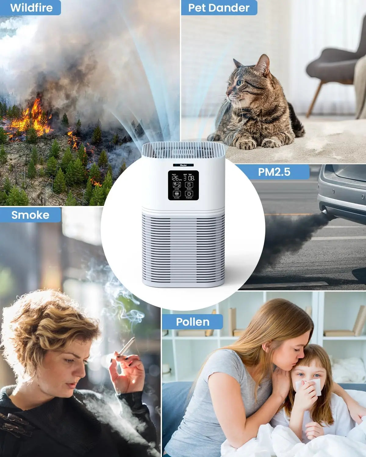 Kinsei Beauty 2 in 1 Air Purifier Aromatherapy Diffuser