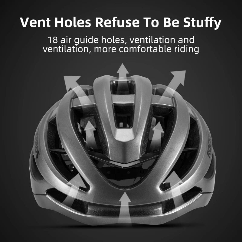 ROCKBROS Breathable Ultralight Bicycle Helmet Molded