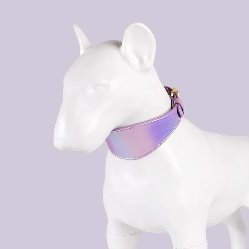 Guangdong Reflective Leather Dog Collar Light Reflecting