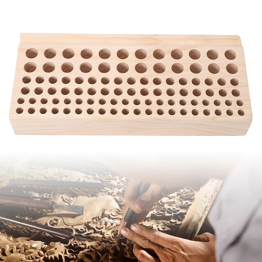 Hign-concerned 98 Hole Leather Carving Tool Storage Box