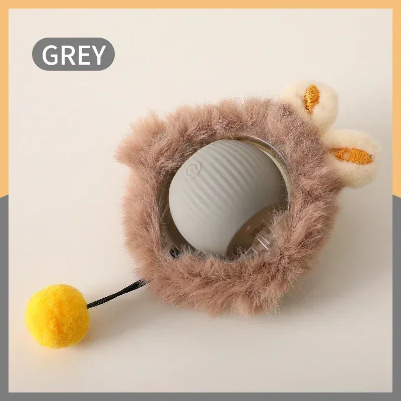 Smart Rechargeable Cat Interactive Rolling Ball Toy with Tail