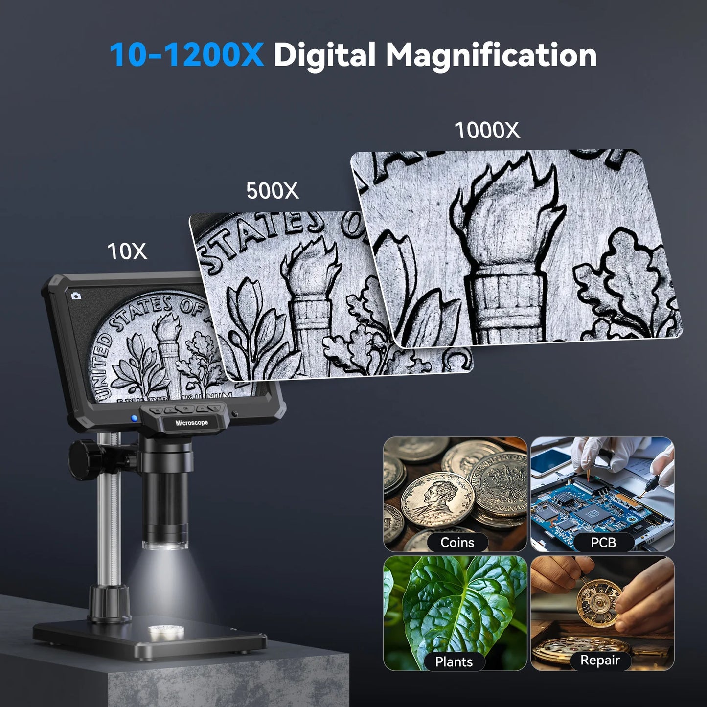 Hayve 1200X 16MP Digital Microscope Camera For Soldering