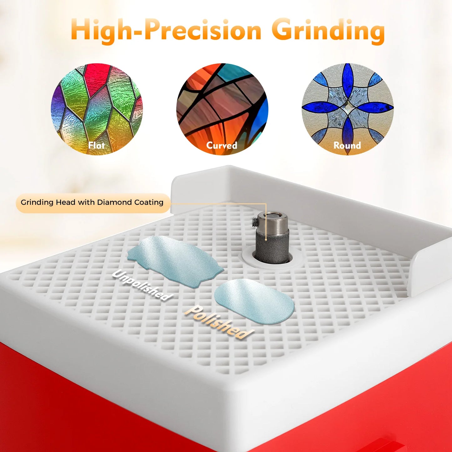 65W Portable Electric Stained Glass Grinder Machine
