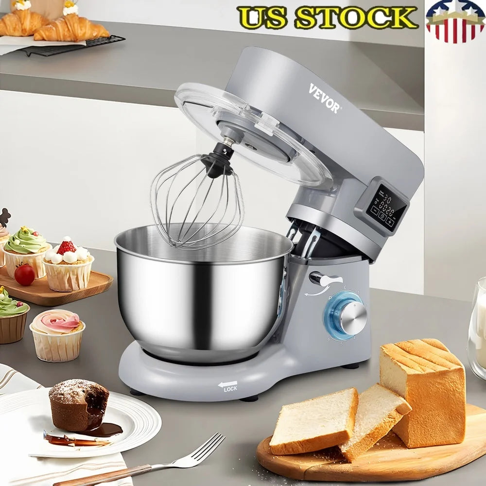 5.8 Qt Stand Mixer with Stainless Steel Bowl and LCD Control