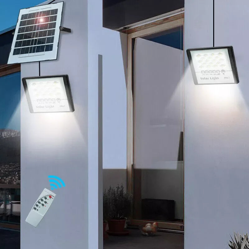 Solar Street Light 300W LED Flood Lamp Dusk To Dawn