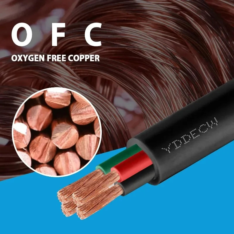 50ft 6 AWG Portable Power Cable SOOW 600V 4 Conductor