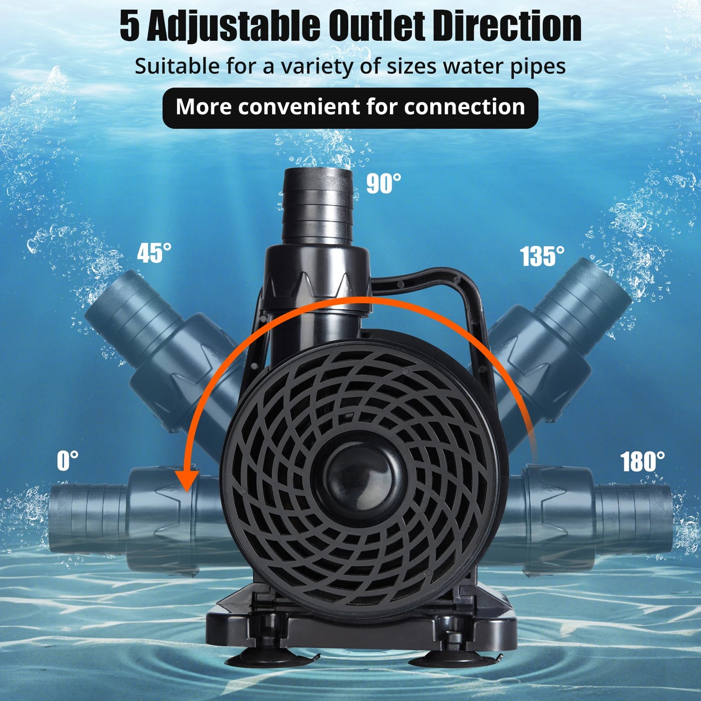 HiMISS Submersible Pond Pump 200W High Flow 5812 GPH
