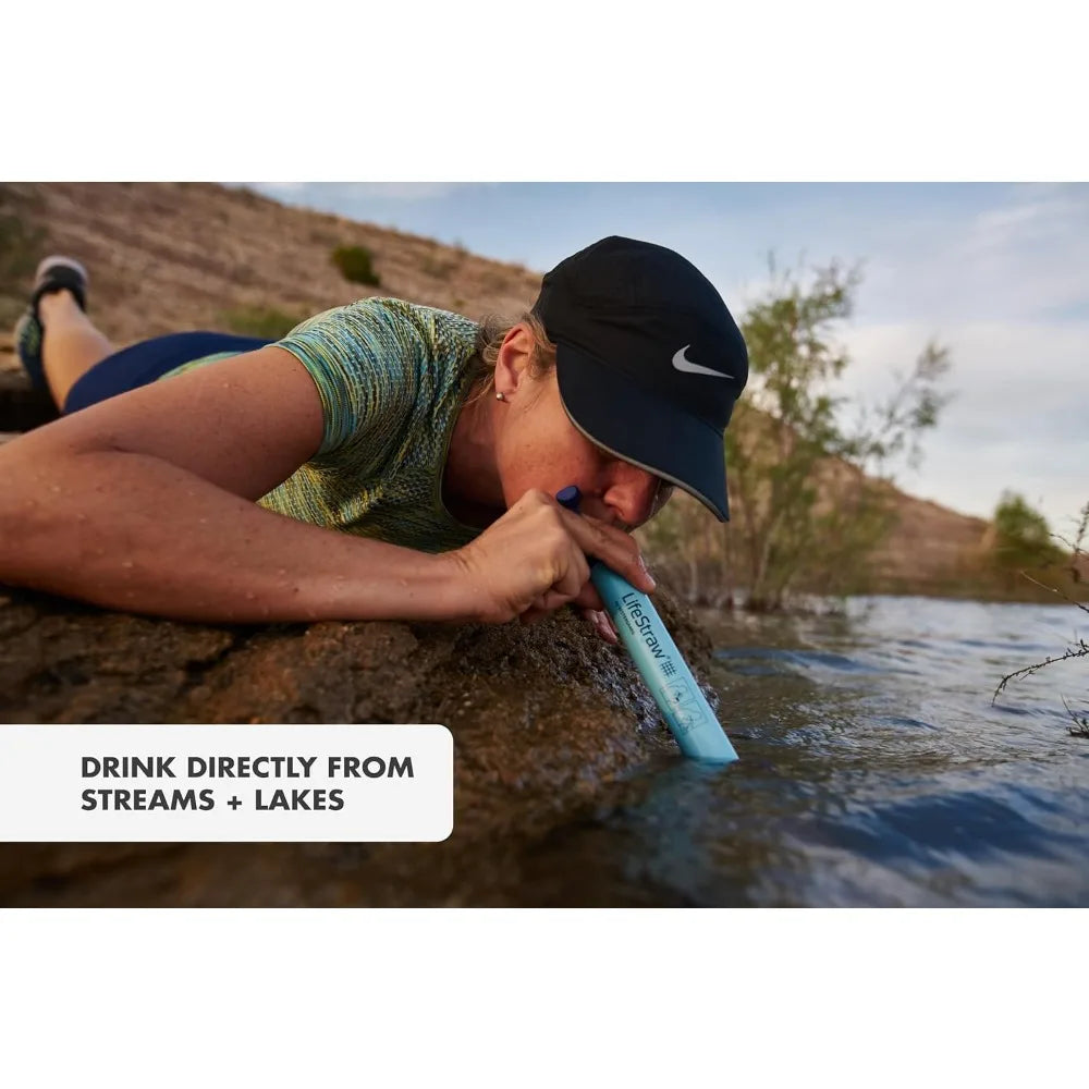 Personal Water Filter for Hiking Camping Travel Emergency Use