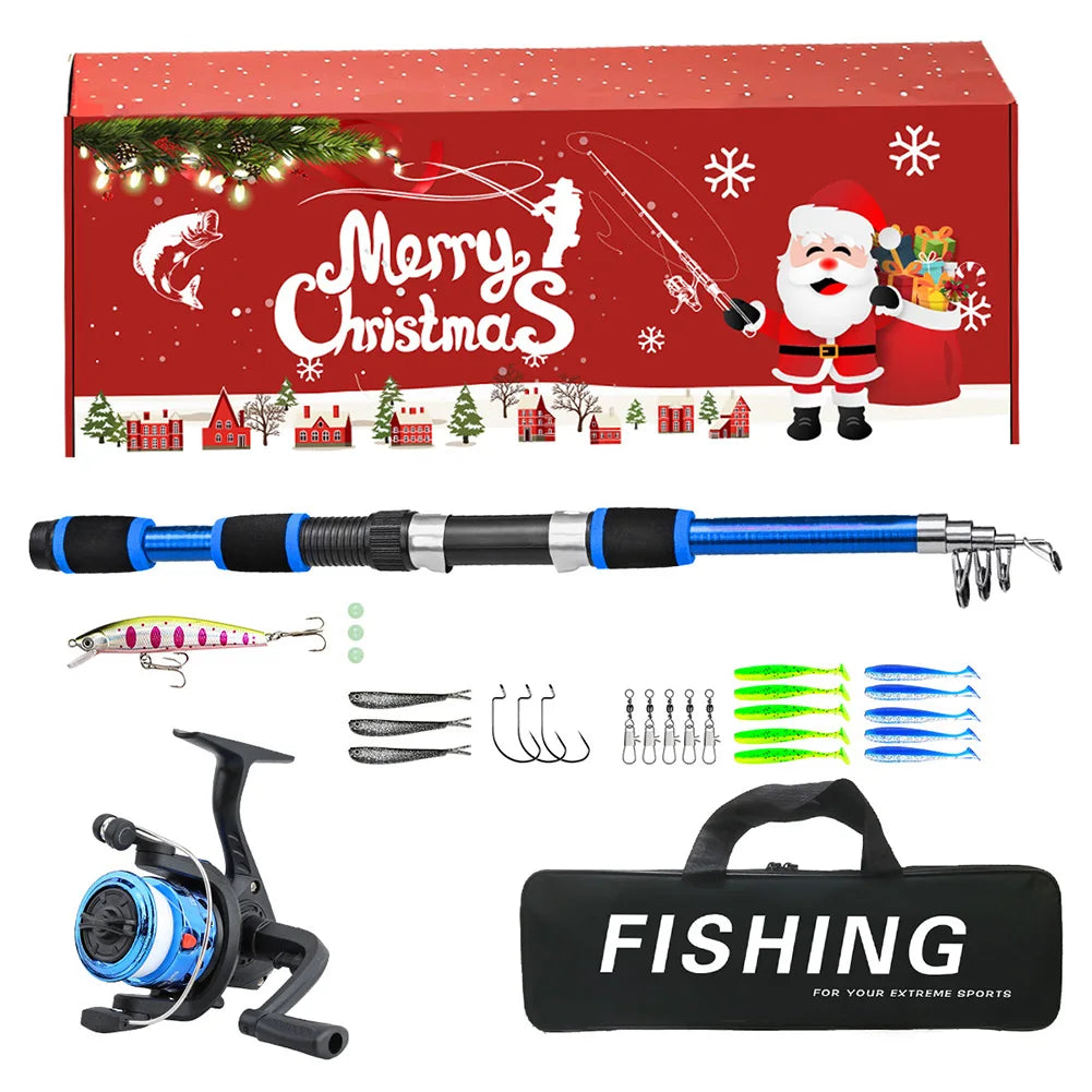 Shunmaii Telescopic Fishing Pole And Reel Combo Kit