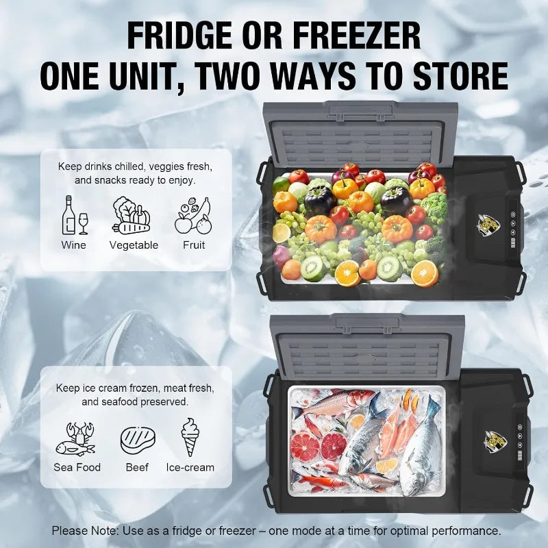 Portable 12 Volt Car Refrigerator 16 Quart Electric Cooler