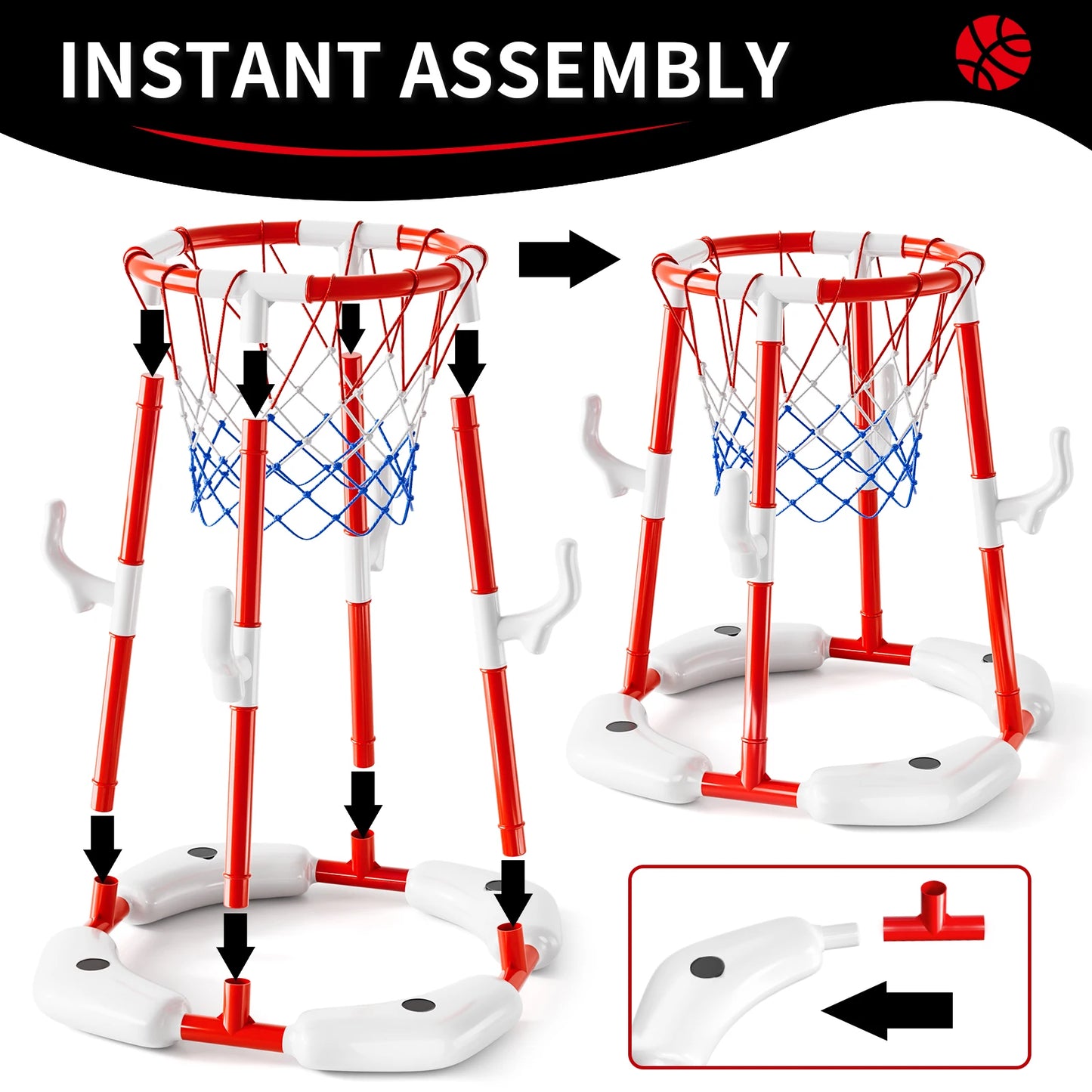 Certification Pool Basketball Hoop Game With Balls