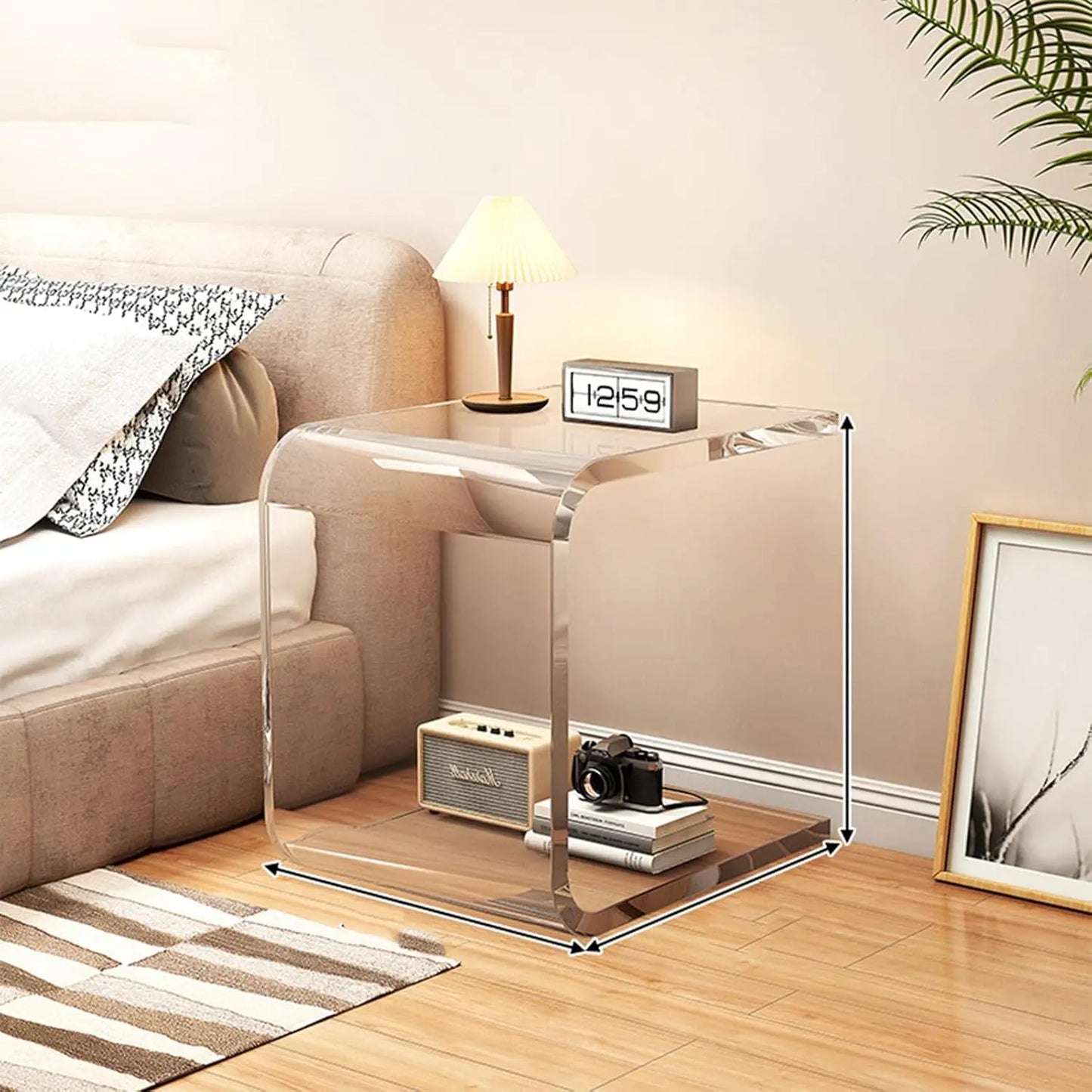Modern Minimalist Acrylic Nightstand by NoEnName