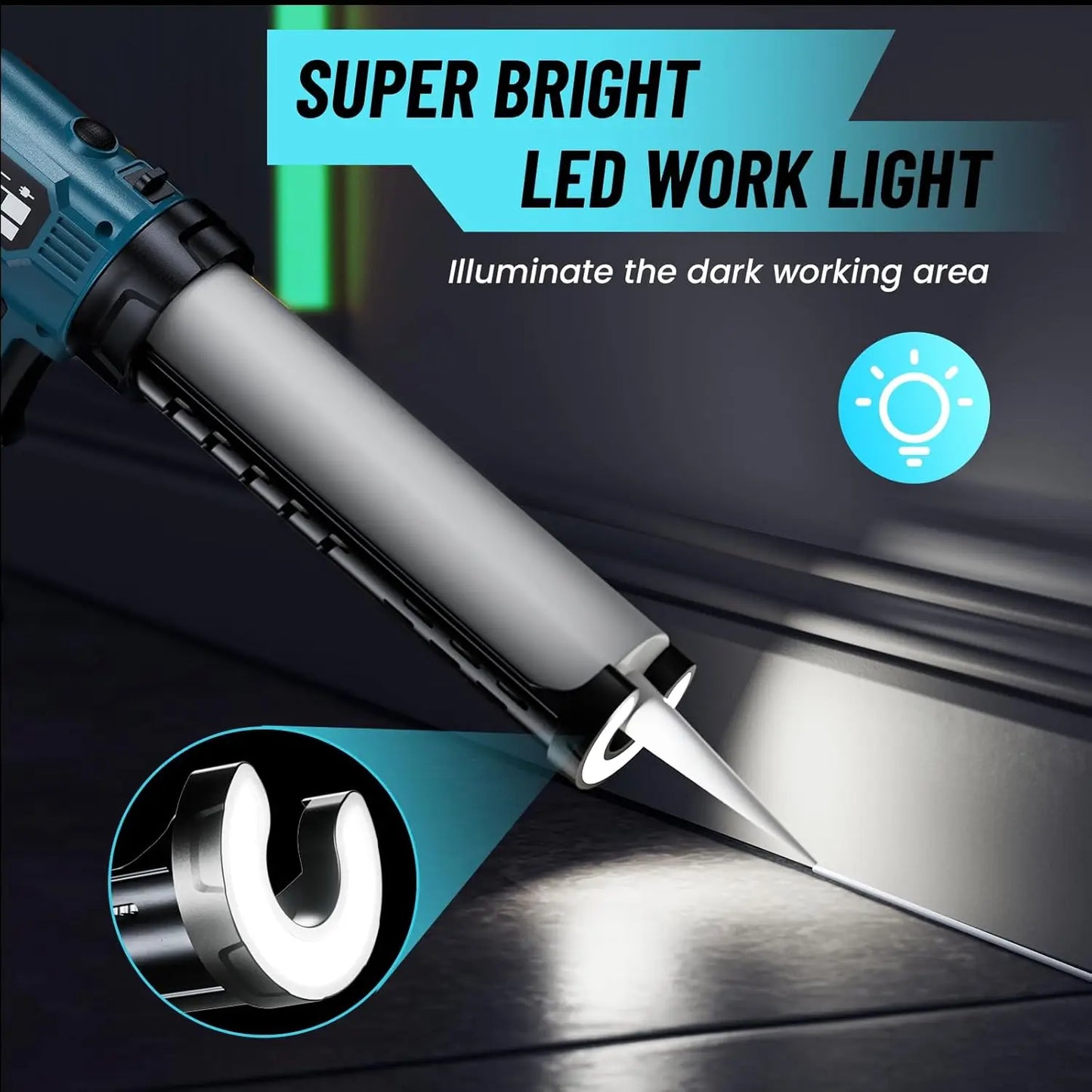 Seesii Cordless Electric Glue Gun with LED Light