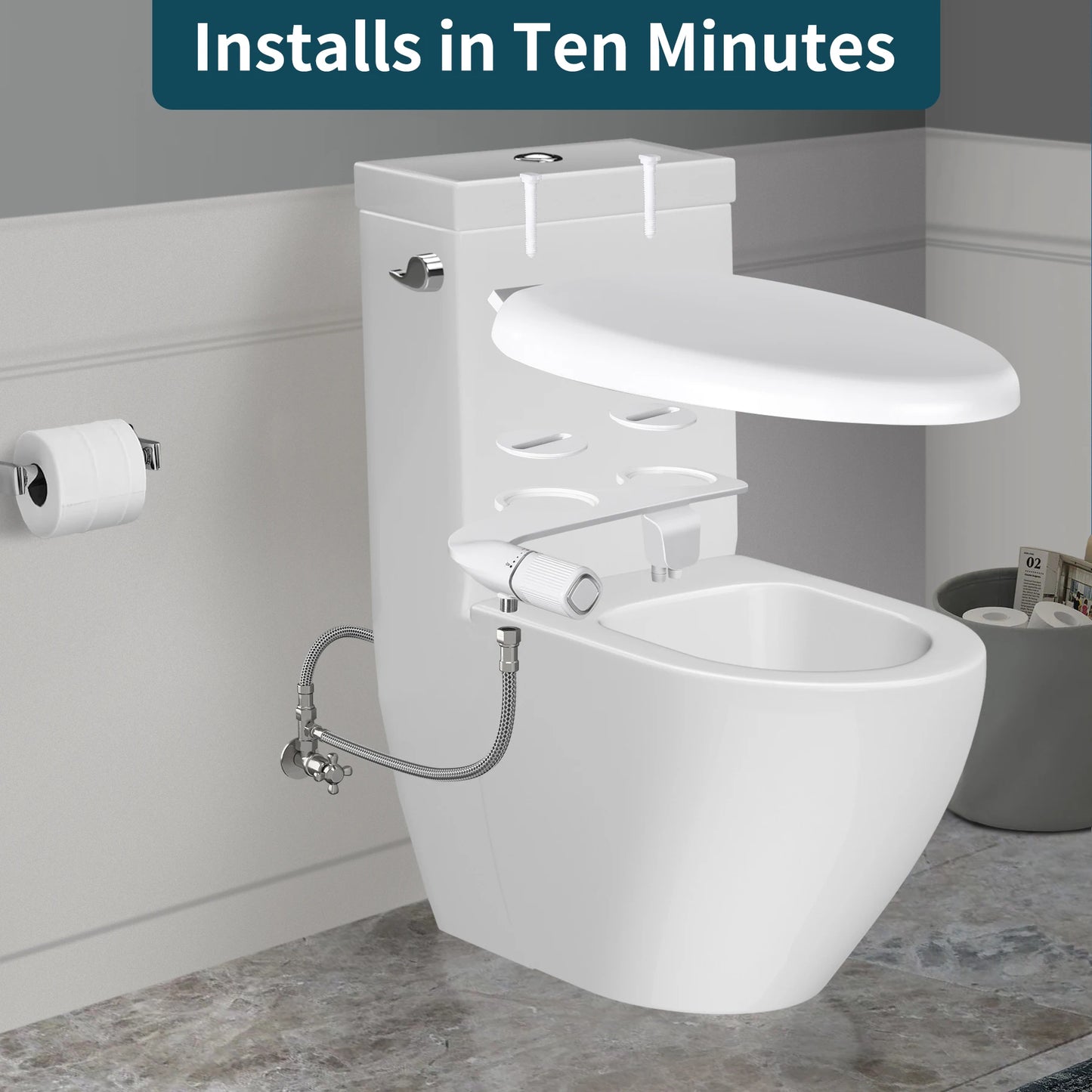 Samodra Dual Nozzle Bidet Brass Inlet Adjustable Pressure