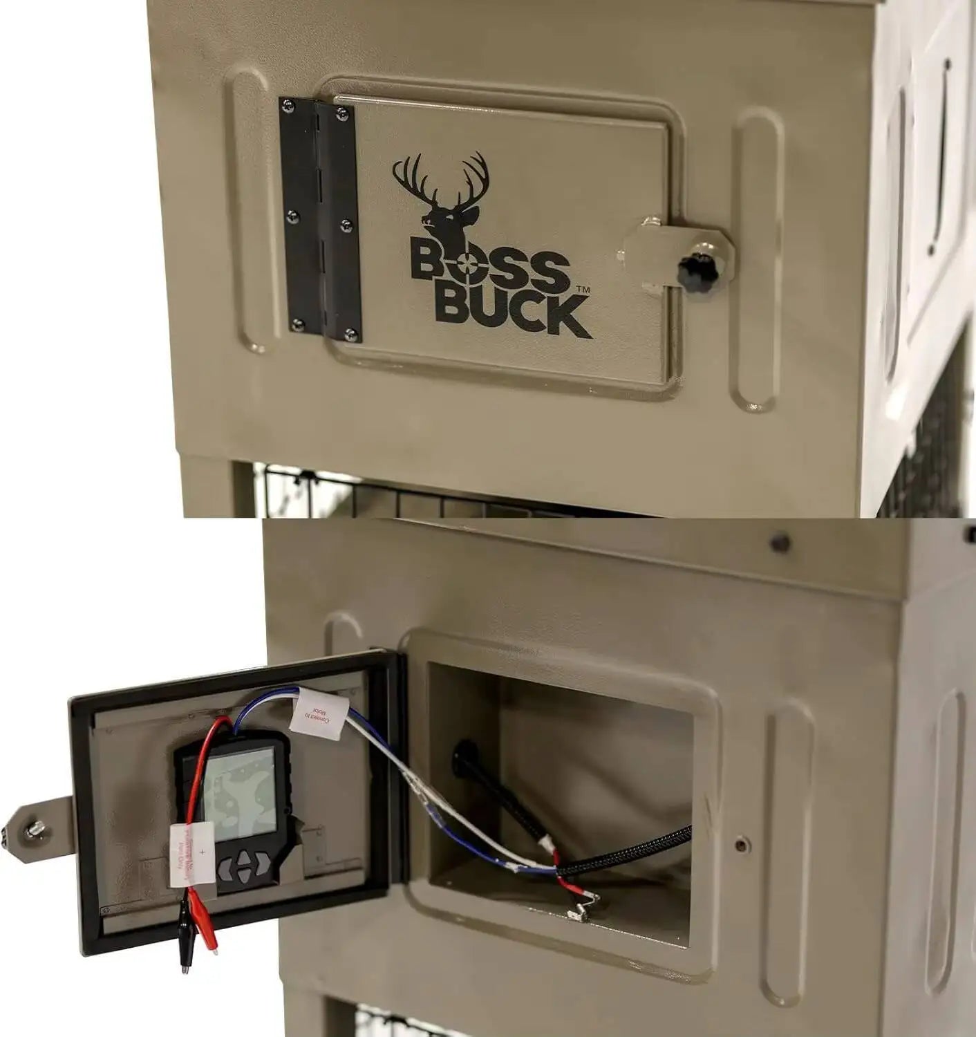 Boss Buck Stand And Fill Sled Feeder With Diverter Plate