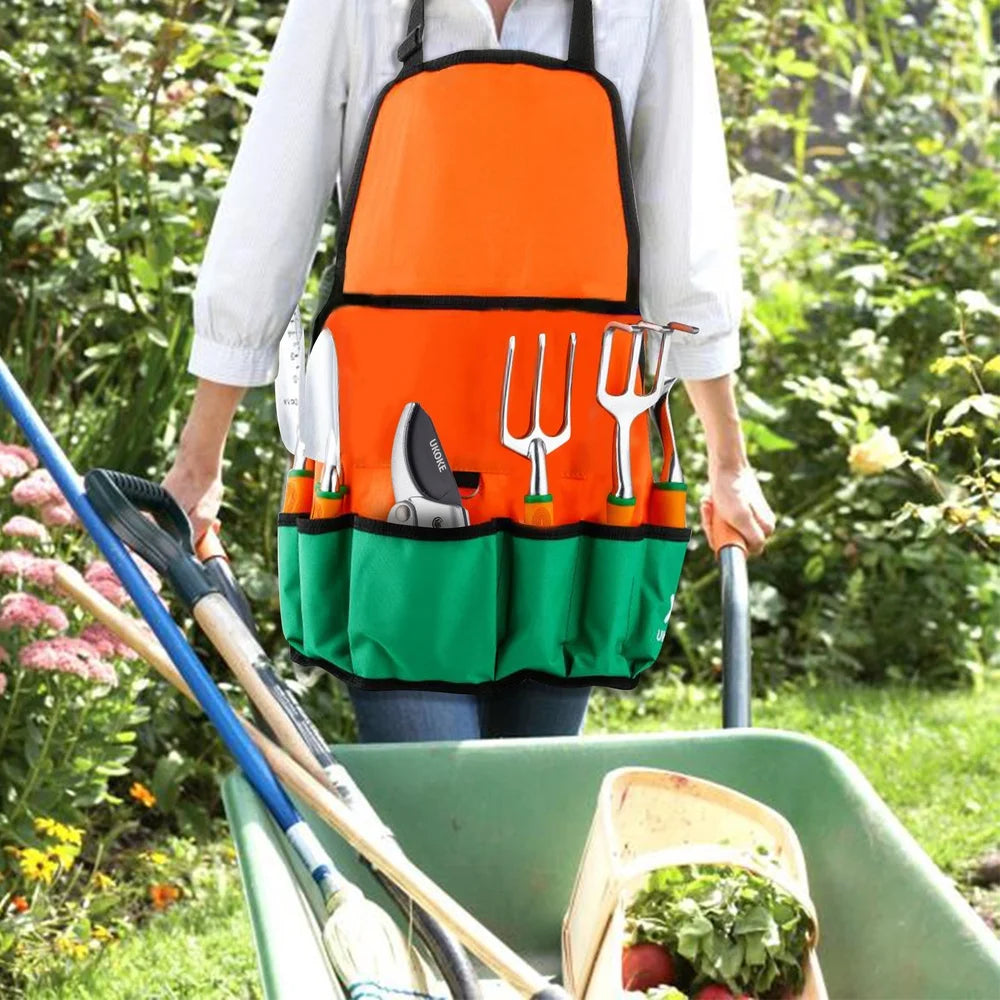XMSJ 12 Piece Aluminum Garden Tools Set with Tote Bag