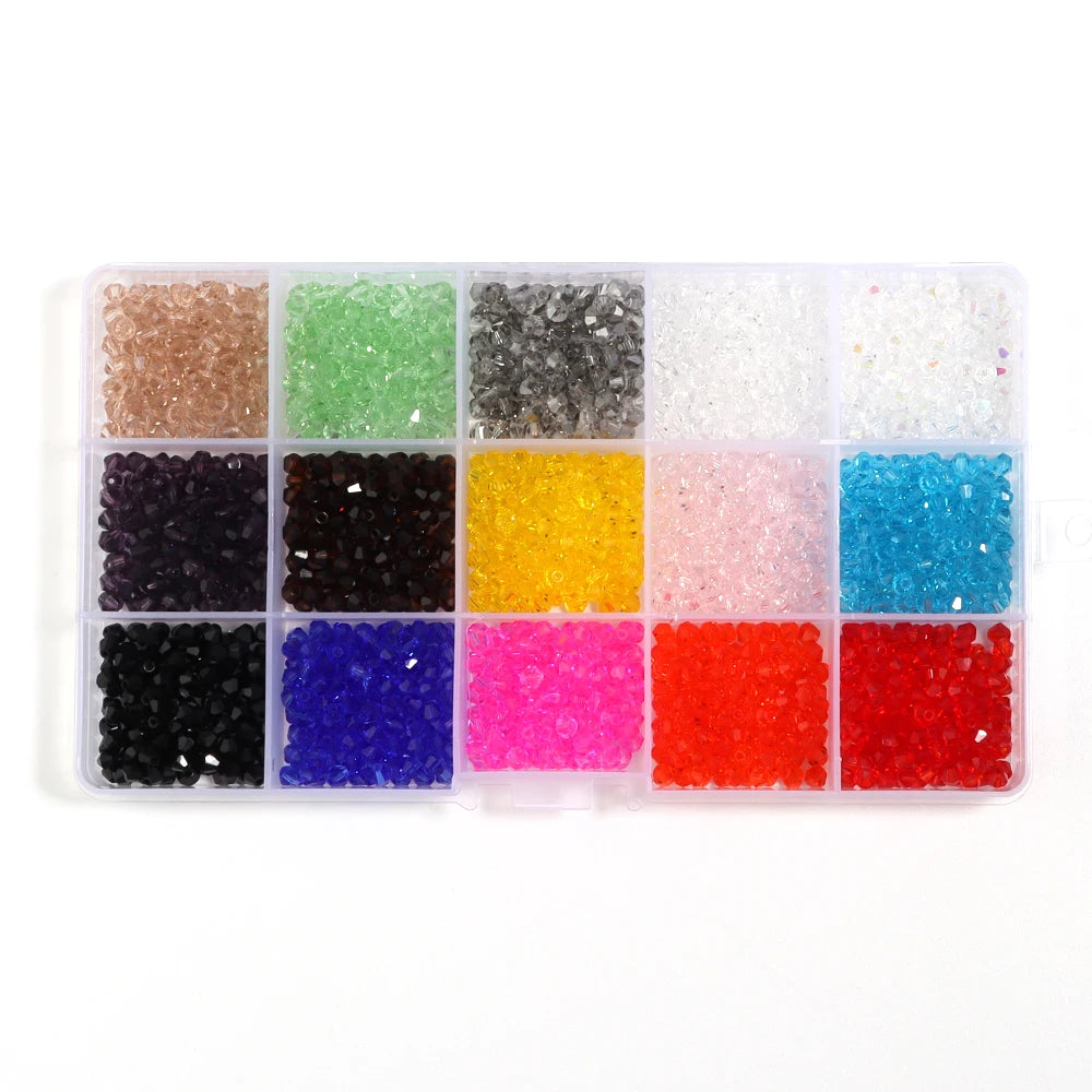 Choice Crystal Beads Bicone Faceted Glass Beads Jewelry