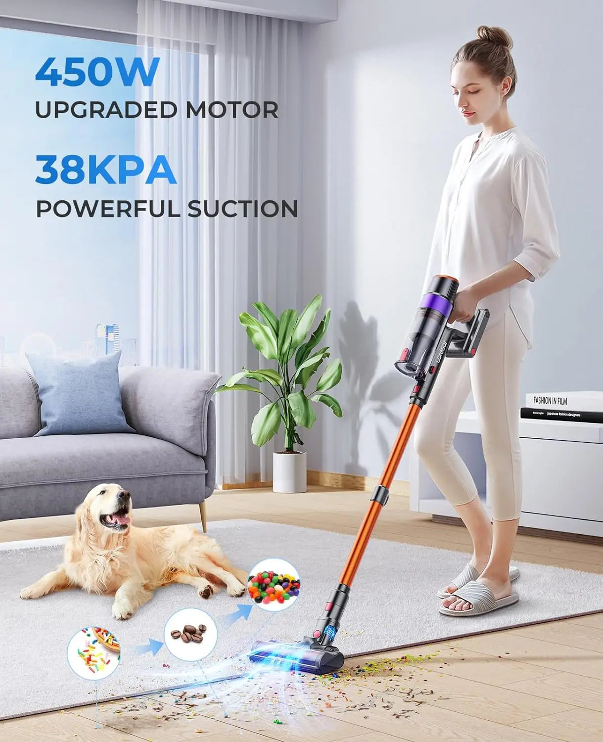 Laresar Elite 8 Cordless Vacuum Cleaner with Touch Screen