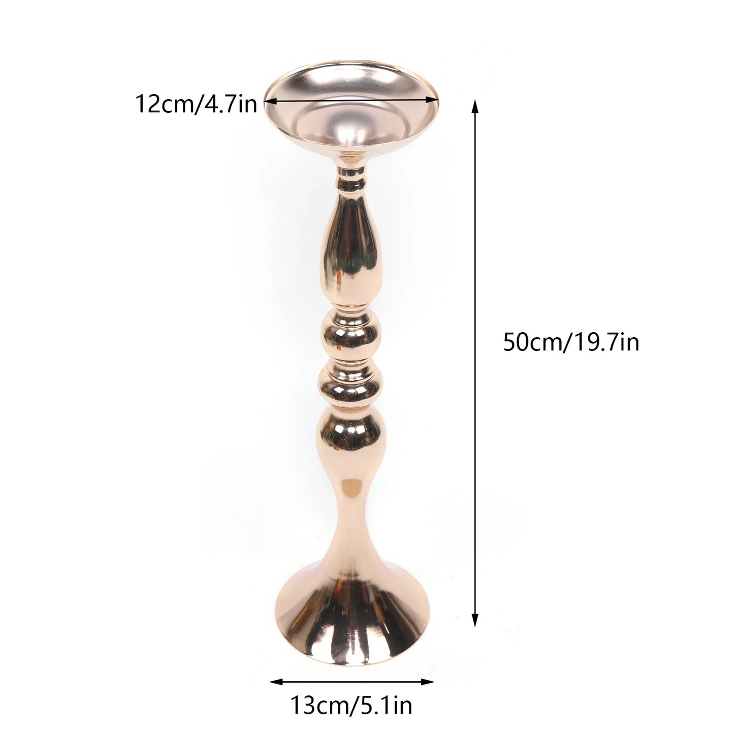 Gold Wedding Candlestick Flower Stand Rack by NoEnName