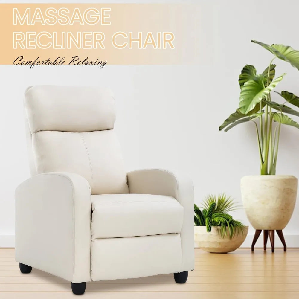 TANGXU Recliner Chair – Breathable Padded Faux Leather