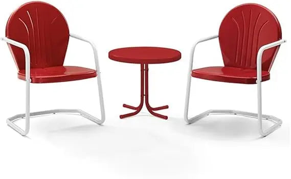Griffith Retro Metal Bistro Outdoor Chair And Table Set