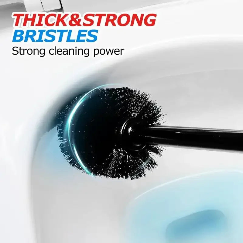 2 in 1 Toilet Plunger and Brush Set with Extended Handle