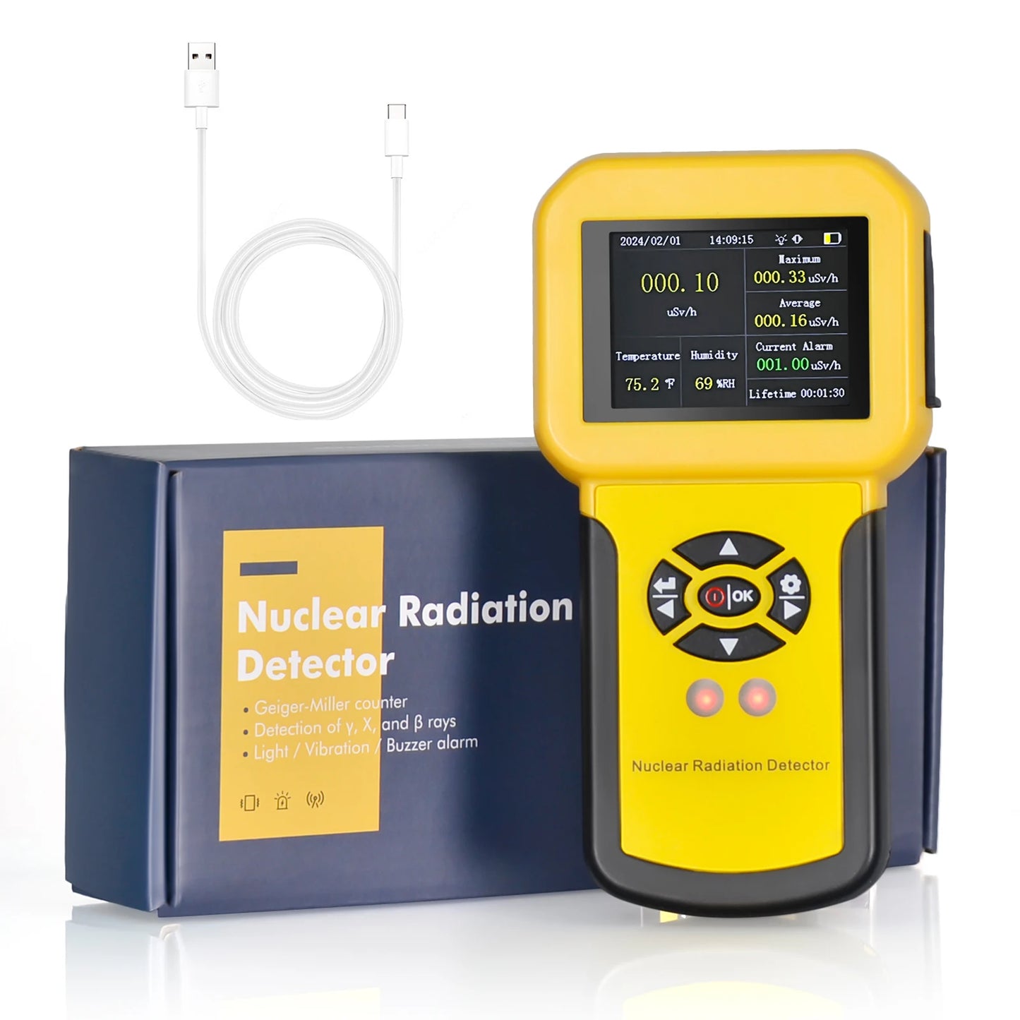 HoldPeak Nuclear Radiation Detector Geiger Counter HP 886A