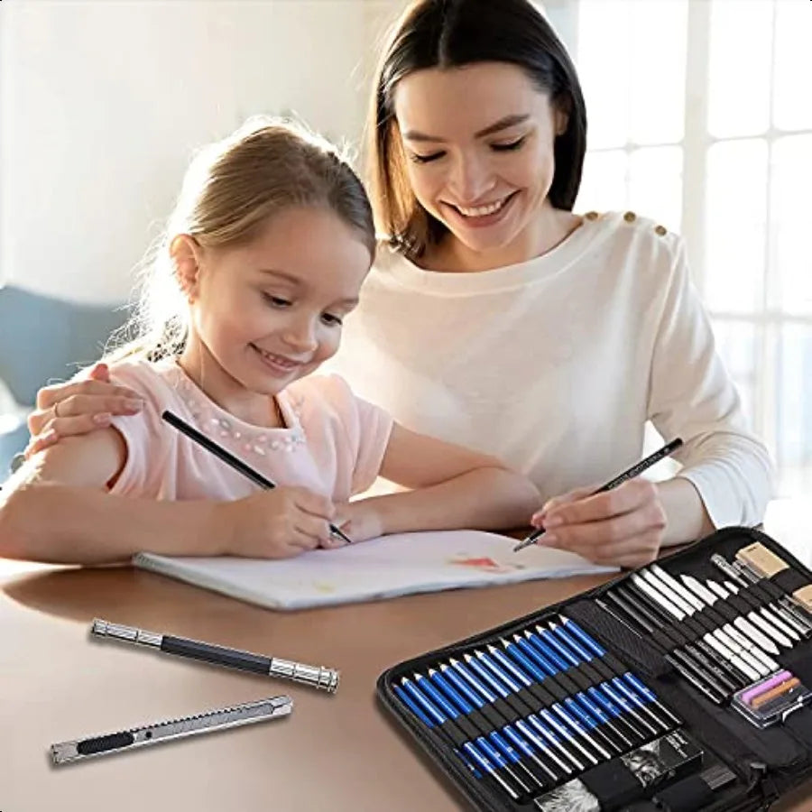 Handle Pro Art Drawing Kit Graphite And Charcoal Pencils