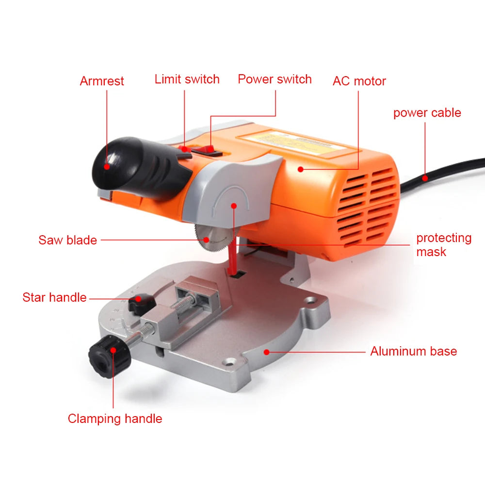 Hign-concerned Portable Mini Desktop Wood Cutting Miter Saw