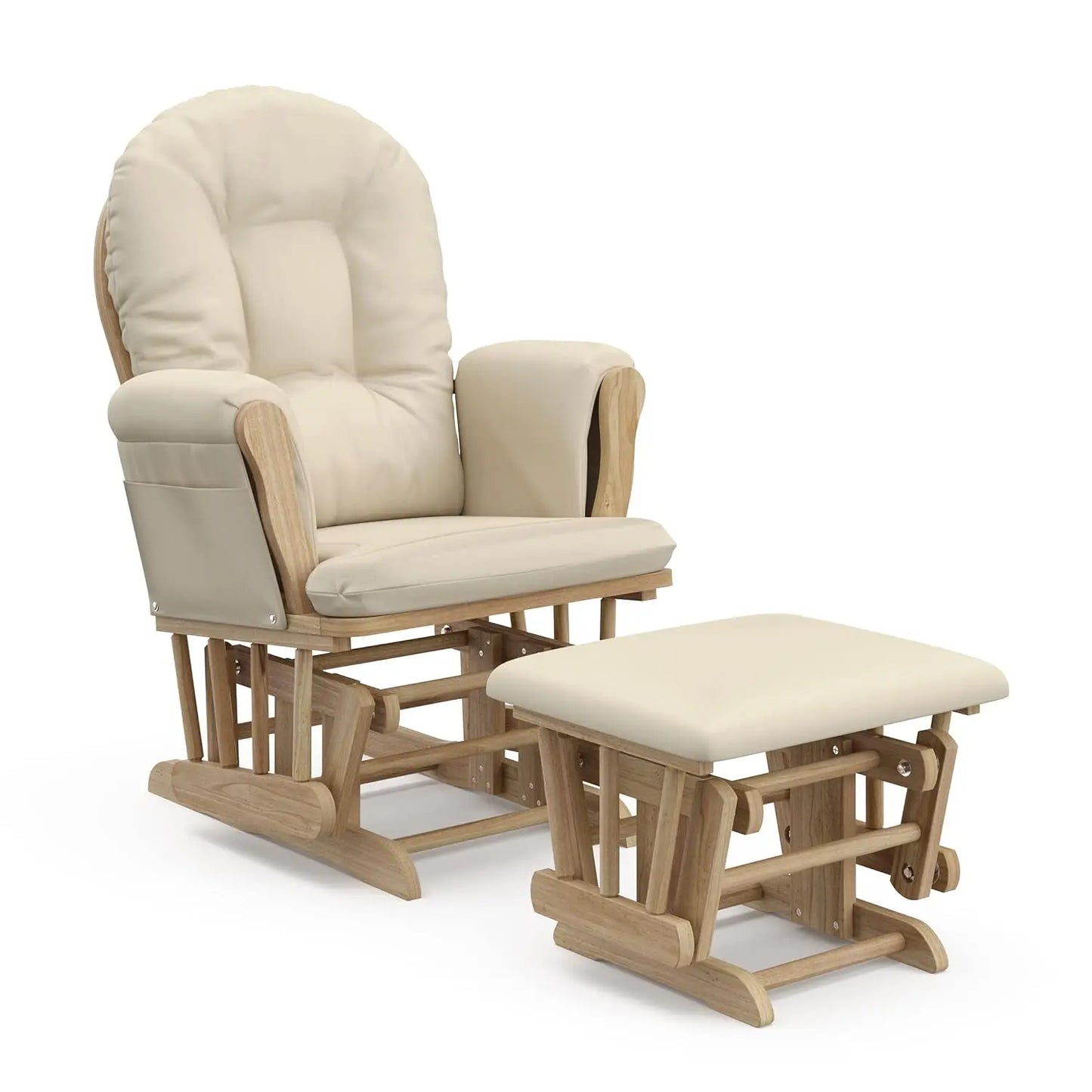 Hign Concerned Hoop Glider And Ottoman Nursery Chair