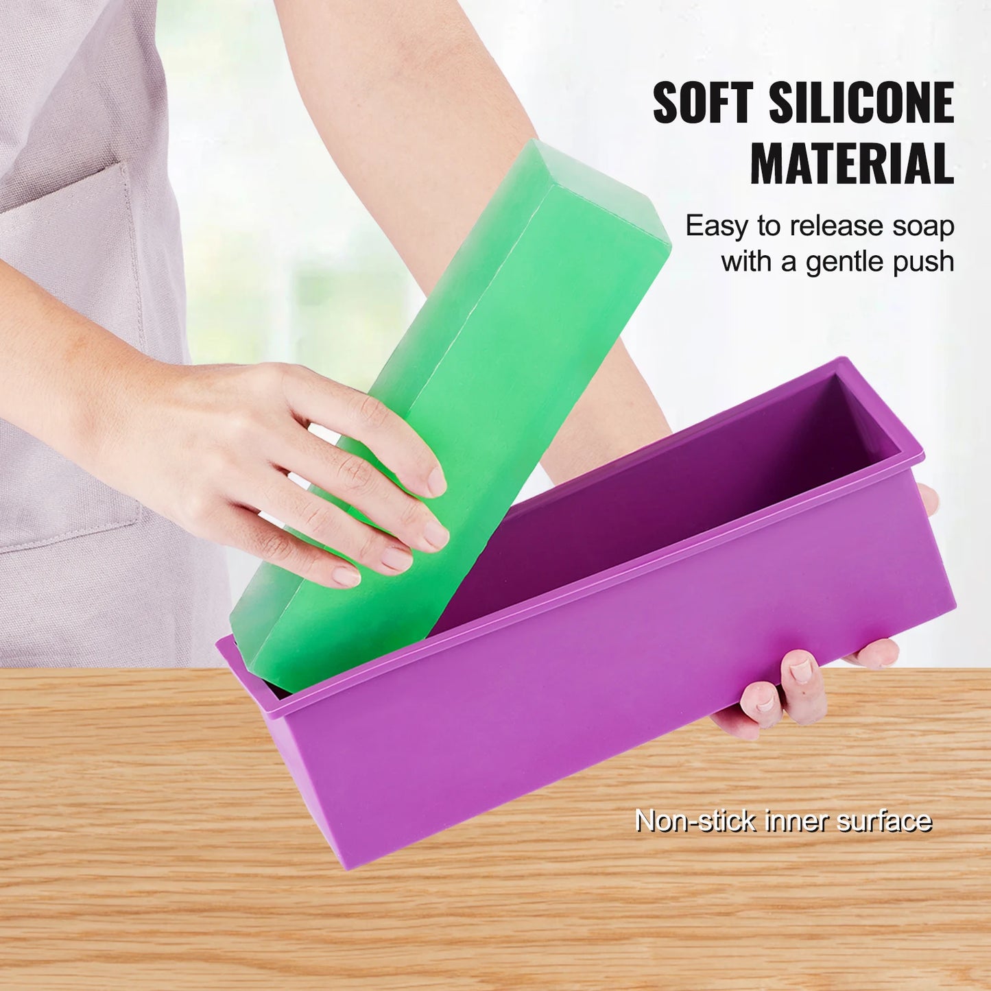 SucceBuy Soap Making Kit With Bamboo Box And Silicone Mold