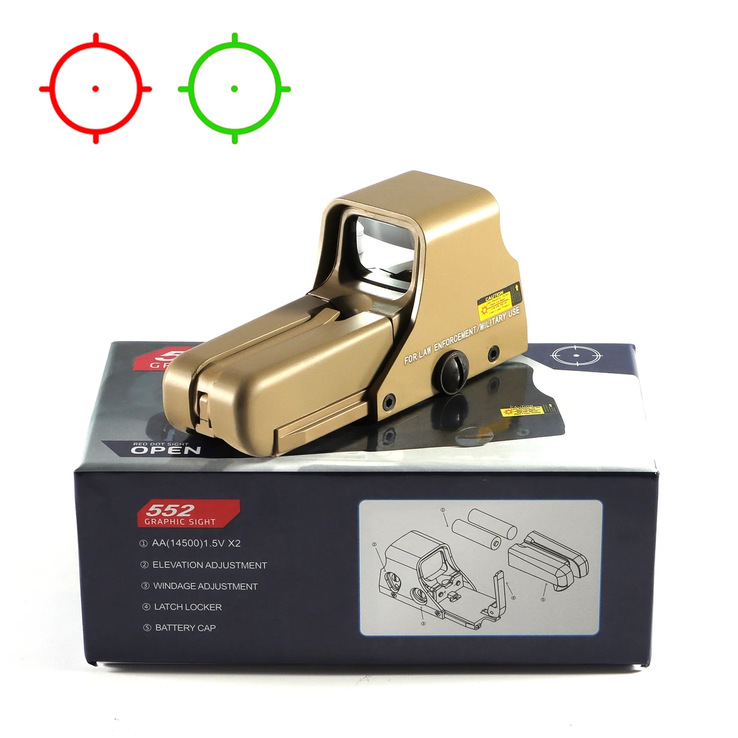 BAIGISH Holographic Reflex Sight for Rail Riflescope