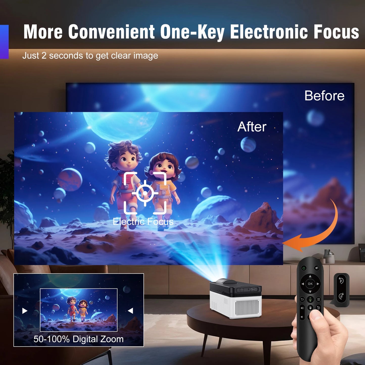 Magcubic Ultra Short Throw Projector 900ANSI 8K 1080P