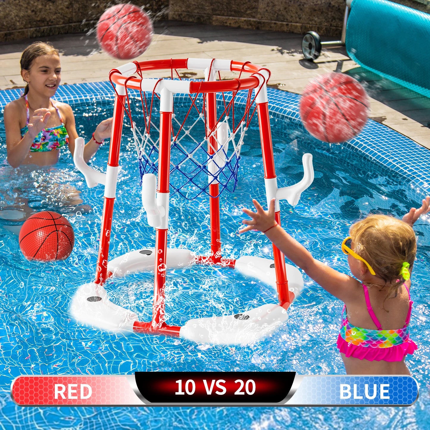 Certification Pool Basketball Hoop Game With Balls