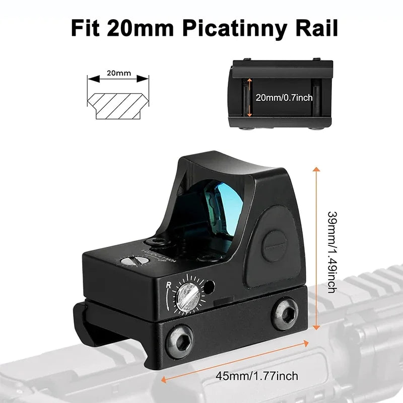 Bestsight Red Dot Sight for Rifle Airsoft Reflex Scope