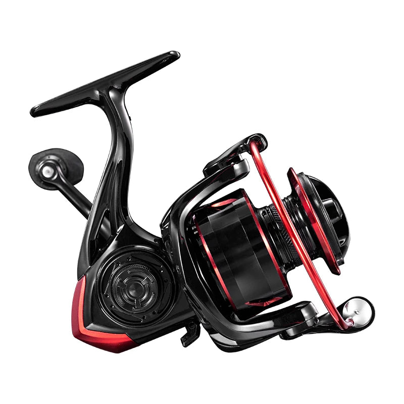 CR Sea Fishing Spinning Reel 5.2:1 Black Red 10kg Capacity