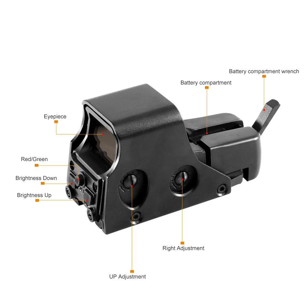 BAIGISH Holographic Reflex Sight for Rail Riflescope