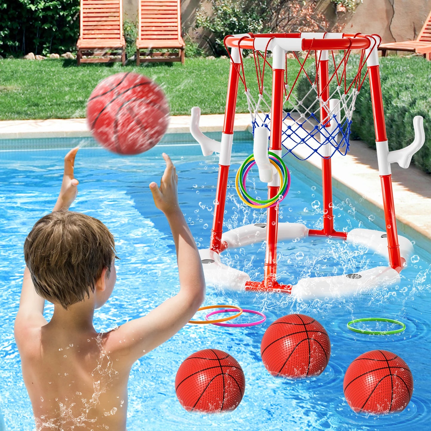 Certification Pool Basketball Hoop Game With Balls