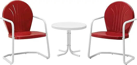 Griffith Retro Metal Bistro Outdoor Chair And Table Set
