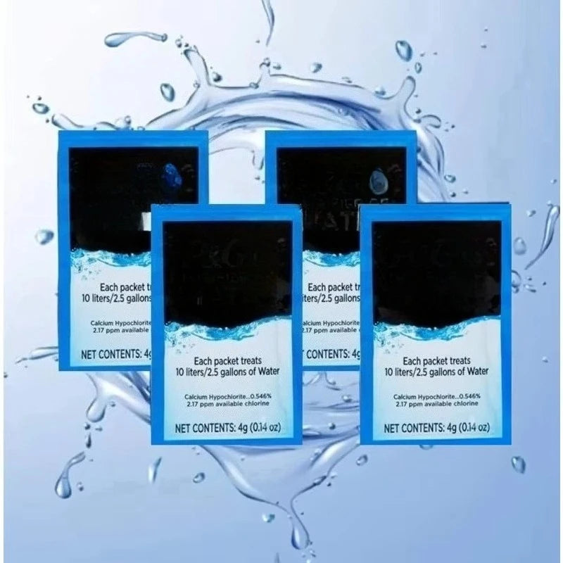 Upgraded Portable Water Purifier Packets for Camping Emergencies