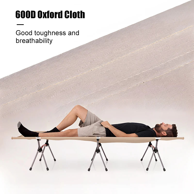 WEST TUNE Camping Cot With Leg Extenders Folding Bed