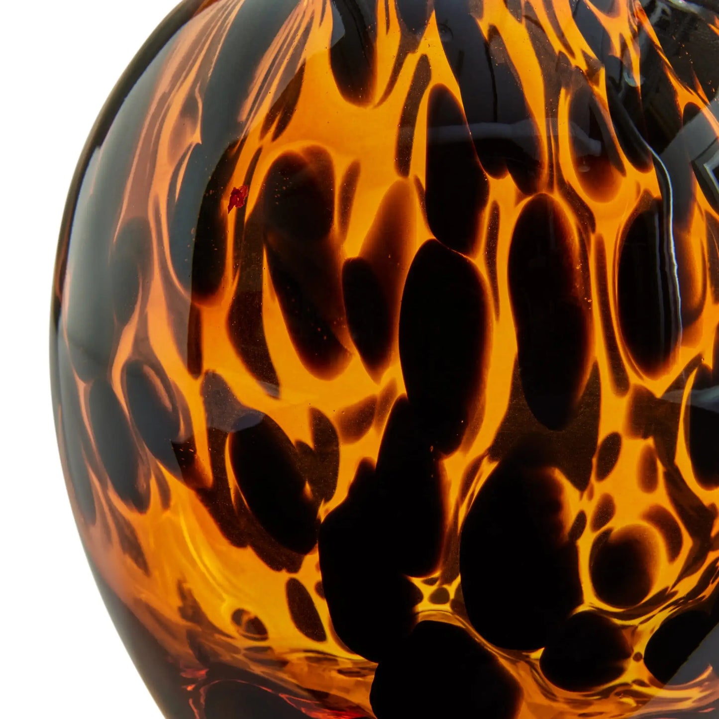 Better Homes and Gardens Tortoise Glass Vase 7 Inch Brown