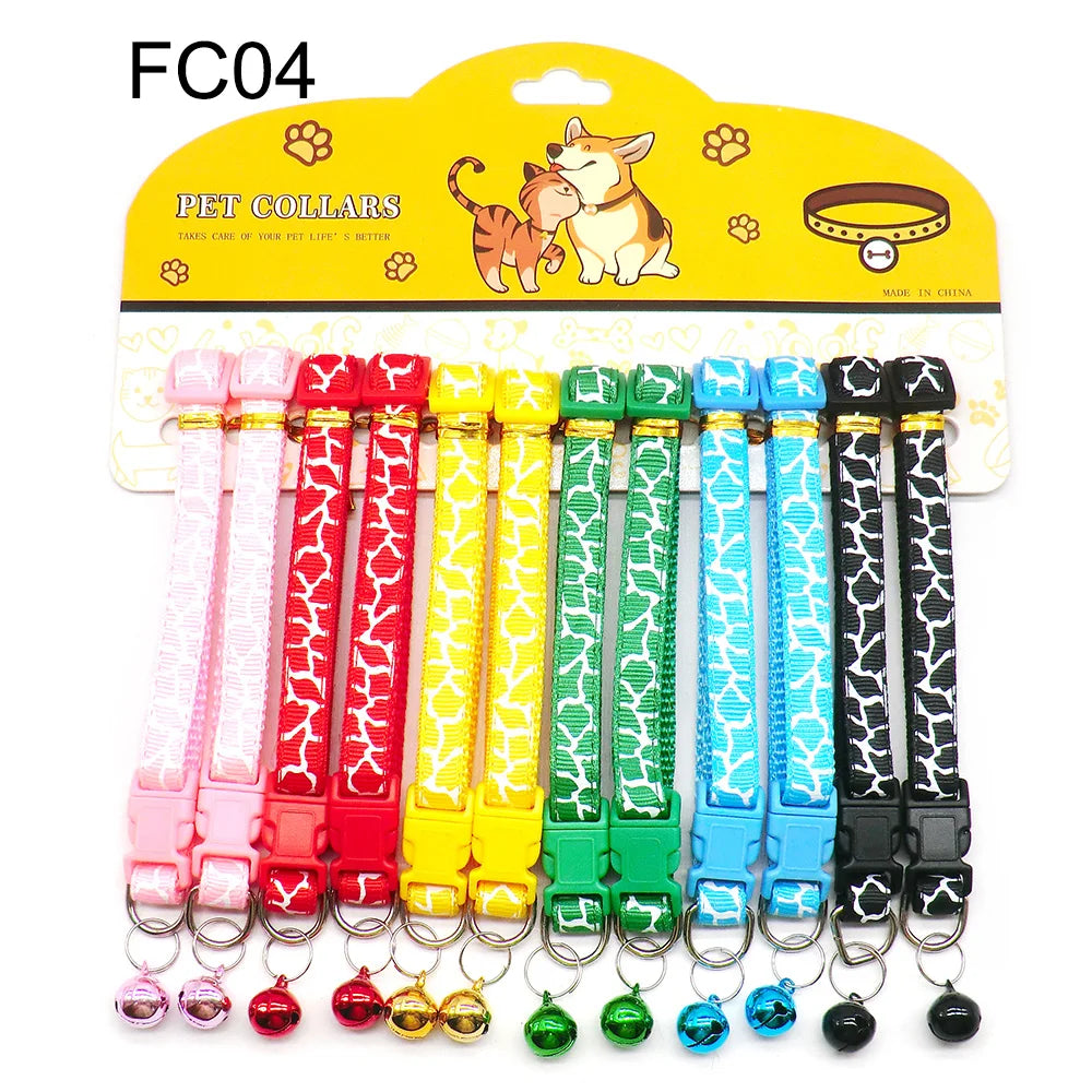NaHang Nylon Dog Collars With Bell For Cats And Puppies